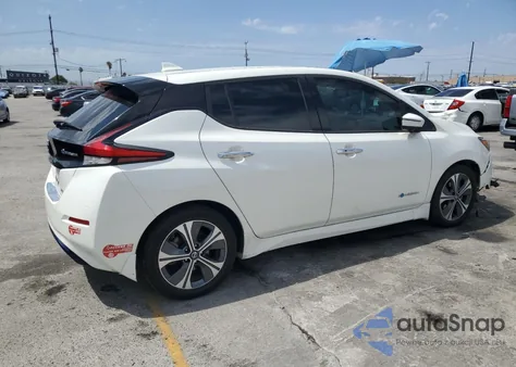 2018 Nissan Leaf S z USA, uszkodzony, nr VIN 1N4AZ1CP7JC308622